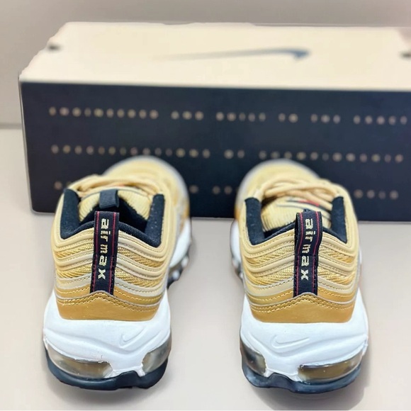 Nike Air Max 97 OG Metallic Gold Sneakers - Picture 5 of 7